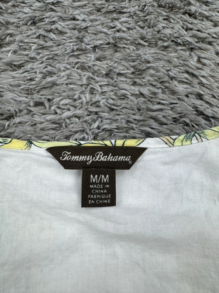 Tommy Bahama Dress Women Medium Rumba Linen Pastel Floral Tropic Shift Midi Boho - Image 3 of 4