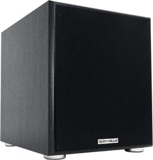 Rock Shaker 10 Black 600W Powered Subwoofer, Class-D Amp, Adjustable Crossover,