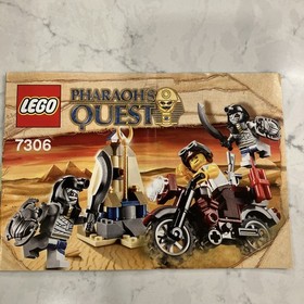 LEGO Pharaoh's Quest: Golden Staff Guardians 7306, 99% Complete w 3 Figs, Manual
