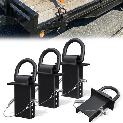 Heavy Duty Stake Pocket D Rings  18000lbs Tie Down Anchors for Trailers, 4 Pack