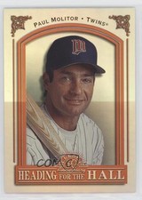 1998 Leaf Heading for the Hall 2122/3500 Paul Molitor #14 HOF 0u9k