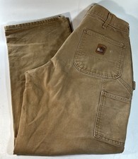 Vintage Carhartt Loose Original Fit Carpenter Pants Men  s 34x30 Brown Tan Mexico