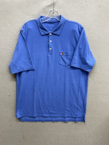 B Draddy Golf Polo Shirt Gasparilla Inn Golf Club Mens Size XL Blue Pocket