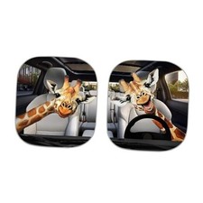 Renewold Auto Front Windshield Sun Shade, Car Funny Giraffe Animal Driving