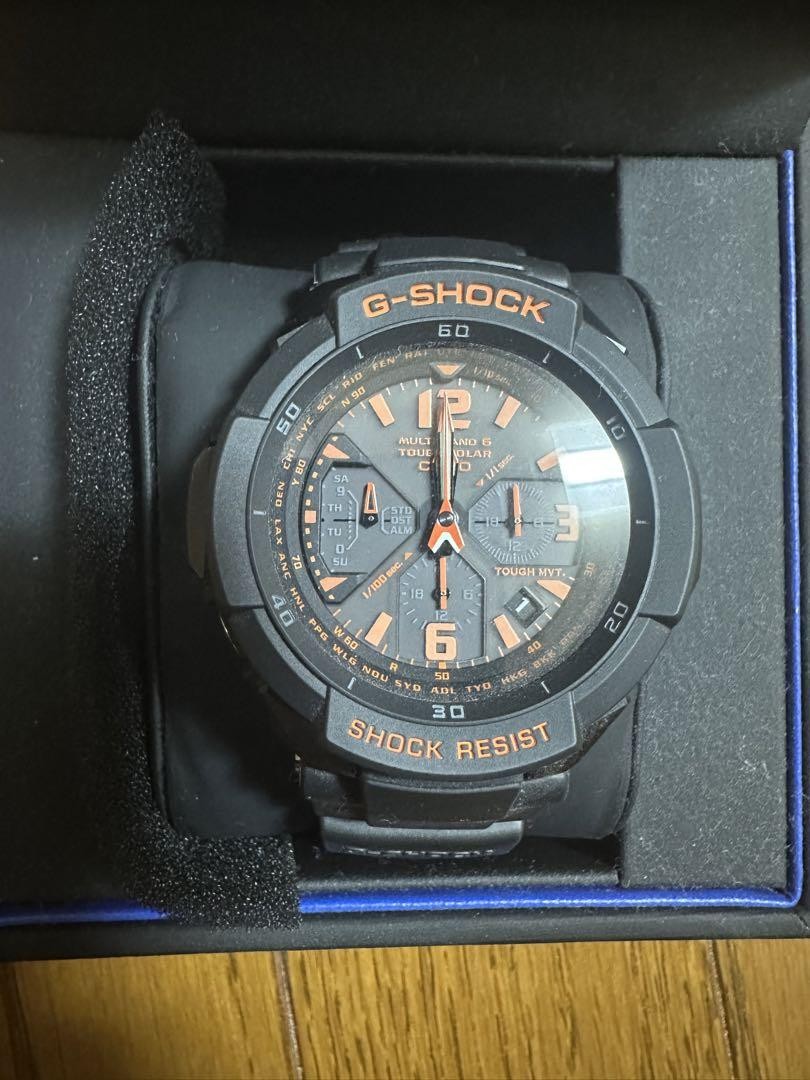 Casio G-Shock Master of G 5121JA Black/Orange Watch Used | eBay