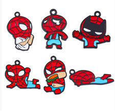 Lot 60 PCS cartoon mix Enamel Charms Metal Pendants DIY Earring Jewelry