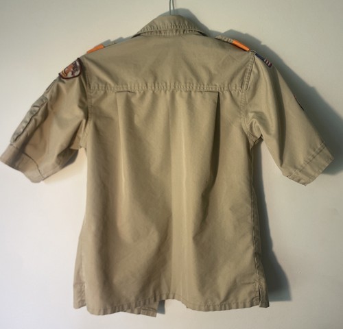 Boy Scouts of America Polo Shirt Youth Medium BSA Uniform USA Varsity Patches - Picture 4 of 8