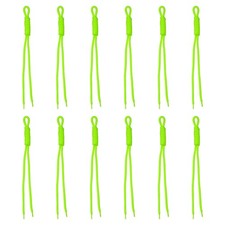 12Pcs Paracord Keychain Braided Rope Keychain Neon Green