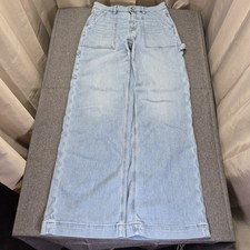 AE Dreamy Drape Stretch Super High-Waisted Baggy Wide-Leg Jean Women's 30 32