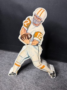 Vintage T.M. Football Player Portable AM Transistor Radio 1960's Working