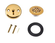 Artiwell Trip Lever Tub Trim Kit Set 3.15''x3.15''x2.83'', Polished Brass 