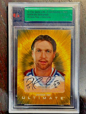 Patrick Roy  2008 ITG Ulitimate  Fall Expo Museum Gold Auto On Card True 1/1