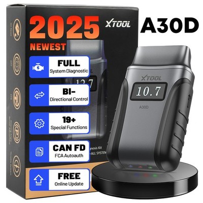 XTOOL A30D OBD2 Bidirektionaler Scanner Wireless BT Auto Vollsystem-Diagnosetool