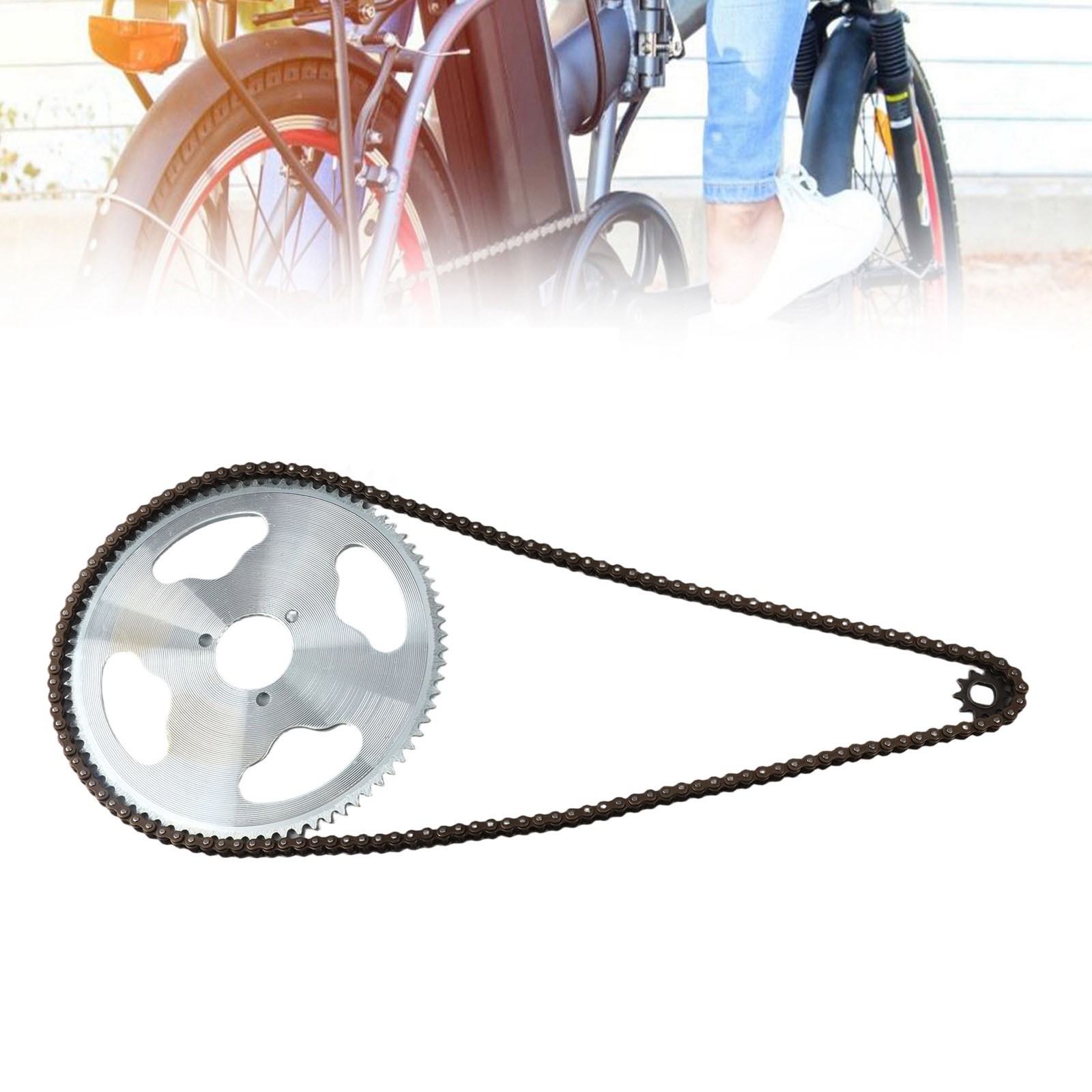 High Strength Steel Chain And Sprocket Kit For Mountain Bikes Easy To Use