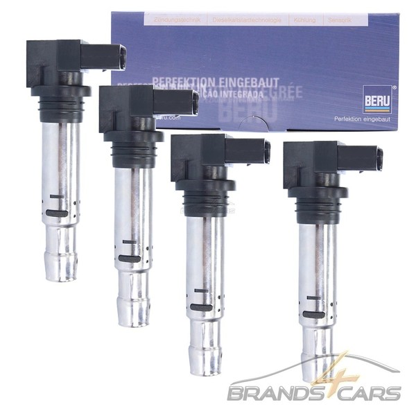 4X Beru ZÜNdspule FÜR Audi A3 Seat Skoda Octavia VW Golf 5 6 Polo Touran 1.4 1.6-image