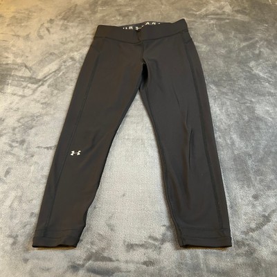 Under Armour Black Leggings Athletic Workout Running Capri Womens 26x22''