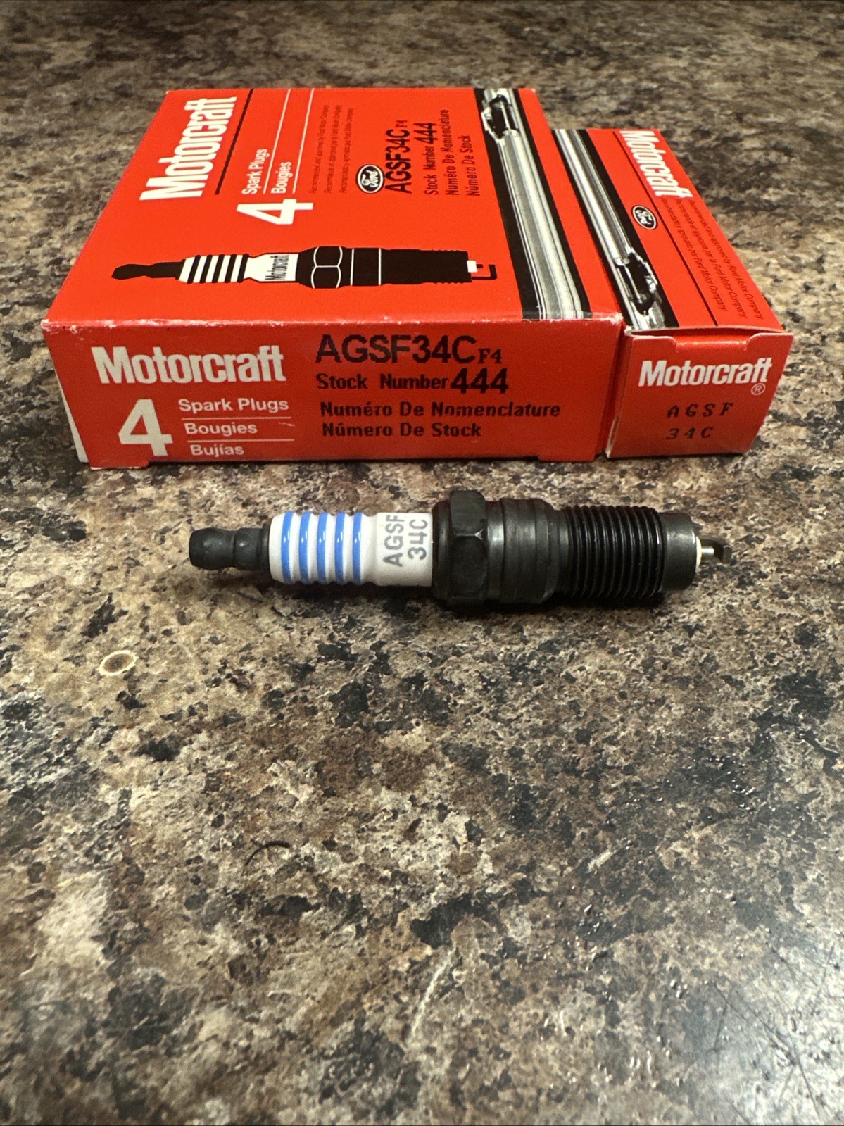 4 Motorcraft AGSF34C Spark Plugs 84-93 FORD  MERC See Desc. FREE SHIP
