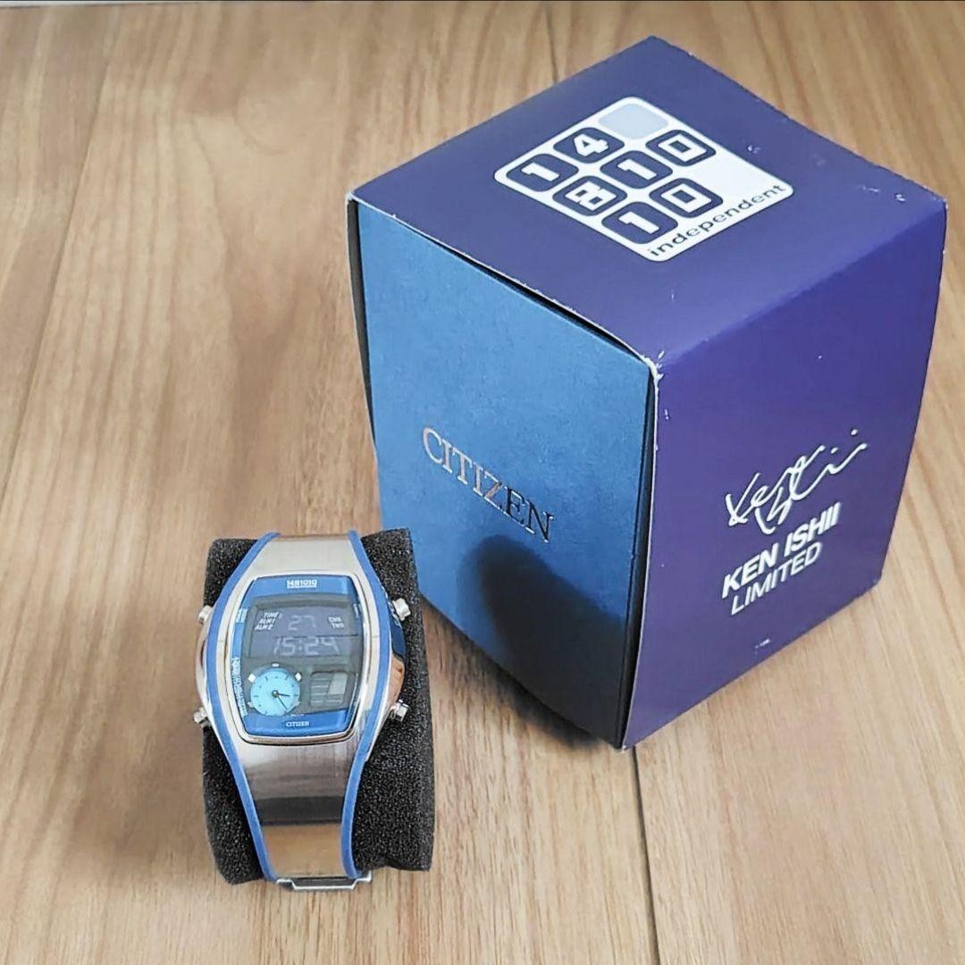 CITIZEN INDEPENDENT C351-L16673 Y アナデジ Citizen Independent C351-l16673 1481010 Ana-digi Quartz Blue
