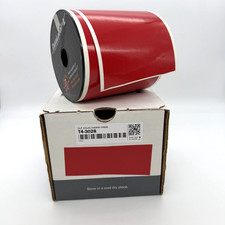 DuraLabel T4-3028 DLP 4x140 Cherry Premium Vinyl Label Tape 140ft Unsealed