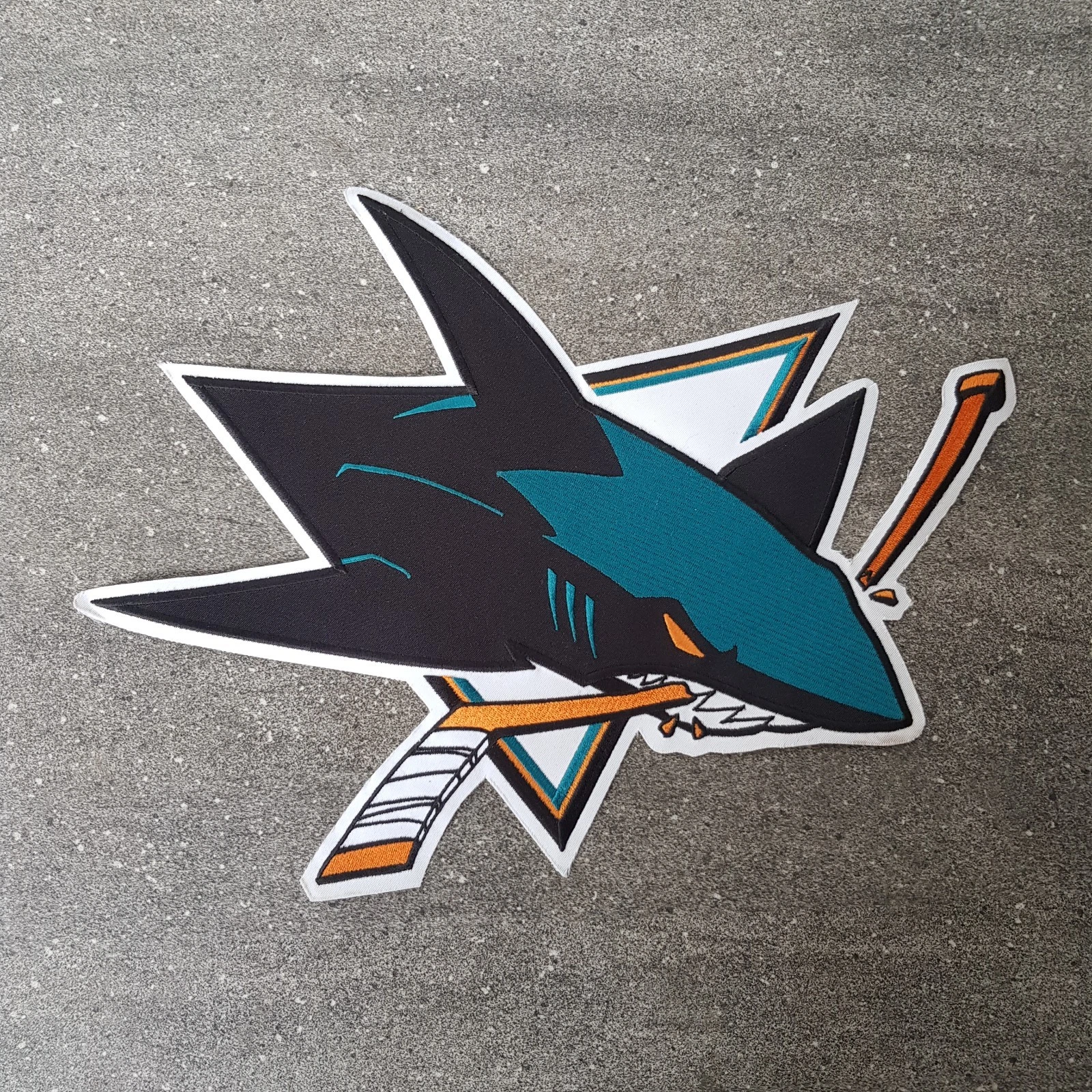 Patch San Jose Sharks Crest Badge Logo For Jersey Jacket