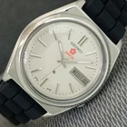 SEIKO EXPO 70 AUTOMATIC VINTAGE 7009A JAPAN MENS SILVER COLOR DIAL WATCH a2434-U