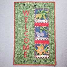 Handmade Quilted Welcome Wall Hanging