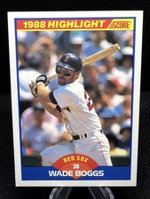 1989 Score - Highlight Wade Boggs #654 Season in 4th Line Red Sox GEM SEE PICS