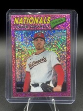 Topps 2026 Heritage Chrome Pink Sparkle Refractor #68 Cade Cavalli Nationals