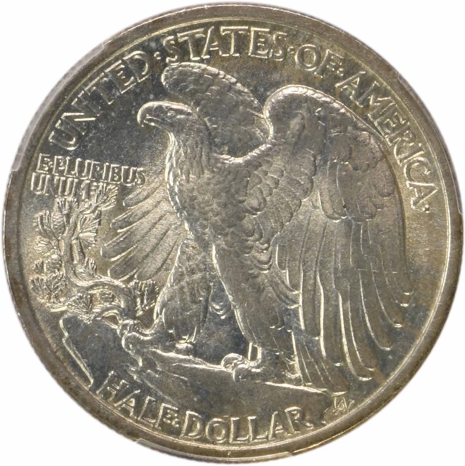 1917 Walking Liberty Silver Half Dollar MS64 PCGS - Image 4 of 4