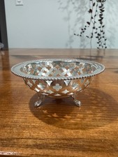 Ryrie Bros Sterling Silver Pierced Bon Bon Dish Canada Early 20th Century