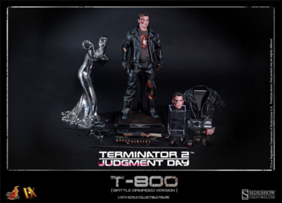 特撮 Hot Toys T-800 (Battle Damaged) DX13 Hot Toys 1/6 Terminator DX13 T-800 Battle Damages Normal Ver