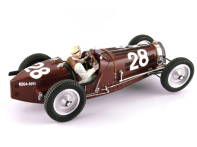 BUGATTI T59 #28 MONACO GP (1934) W/ 3 FIGURES 1/18 LE MANS