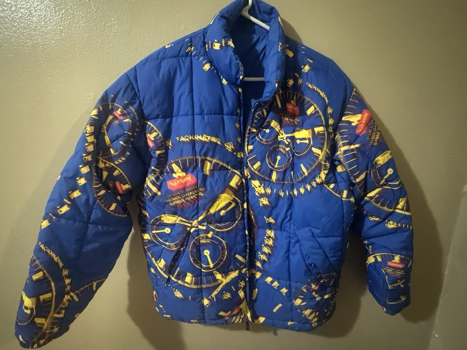 Supreme Reversible Watches Jacket Royal Blue