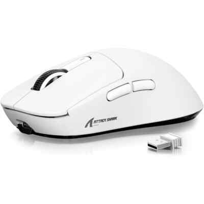 ATTACK SHARK X3 49g PixArt PAW3395 Gaming Sensor, BT/2.4G Wireless/Wired Mouse