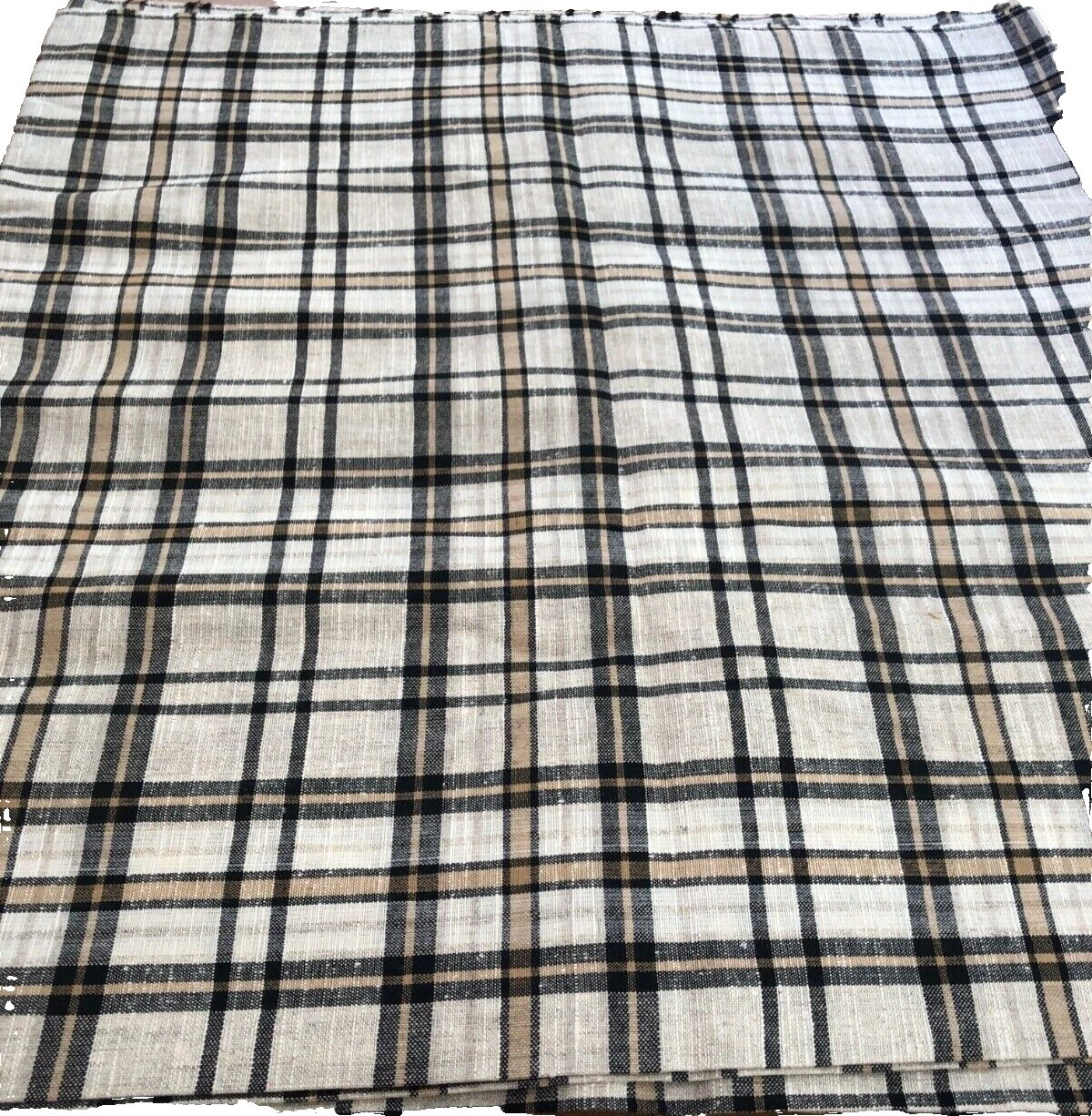 Linen Check/Plaid Craft Fabric Lots