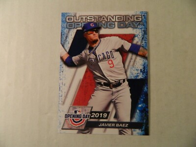 2021 Topps Opening Day Outstanding Opening Day Card of Javier Baez