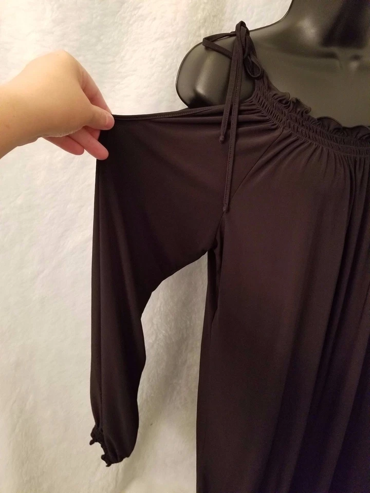 Intimate Attitudes Womens Nightgown Gown Size 3/4 Black - Image 4 of 4