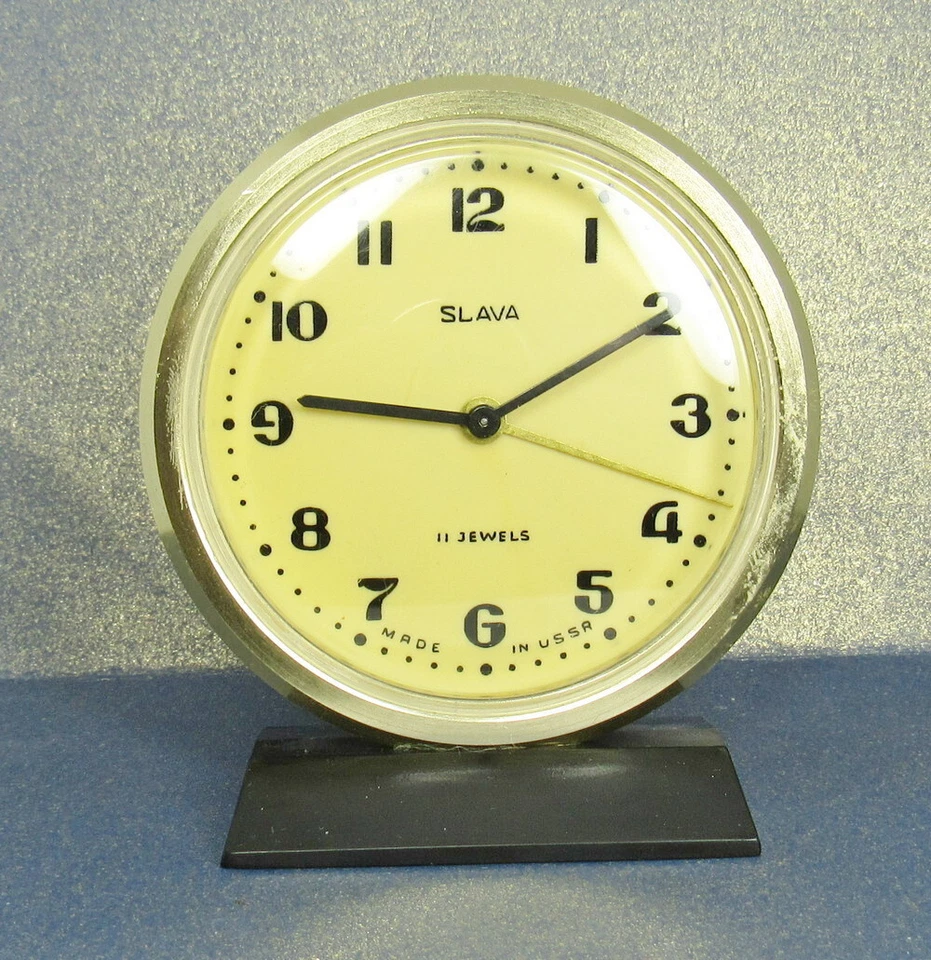 Soviet Vintage Slava Alarm Clock USSR 1970's~Perfect Condition #12325 - Image 2 of 4