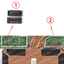 2 X LCD Display touch Screen FPC Connector Fit For Surface Pro 4 on mainboard