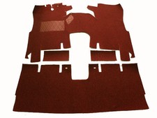 Compl. Juego de alfombras Ford Taunus P7 Coupe 1967-1971 17M/20M/26M (P7) rojo