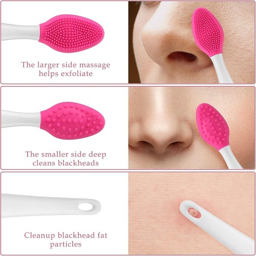3x Lippen Pinsel Bürste Reinigung Peeling Cleaning Mitesser Beauty Kosmetik Set - Bild 4 von 9