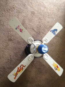 Used Nursery Disney Winnie The Pooh 42 Ceiling Fan Ebay