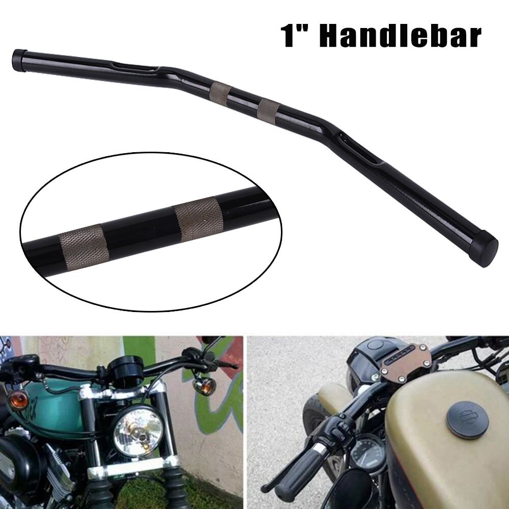 1" Drag Bar Handlebar Iron For Harley Sportster XL883 XR Honda - Foto 6
