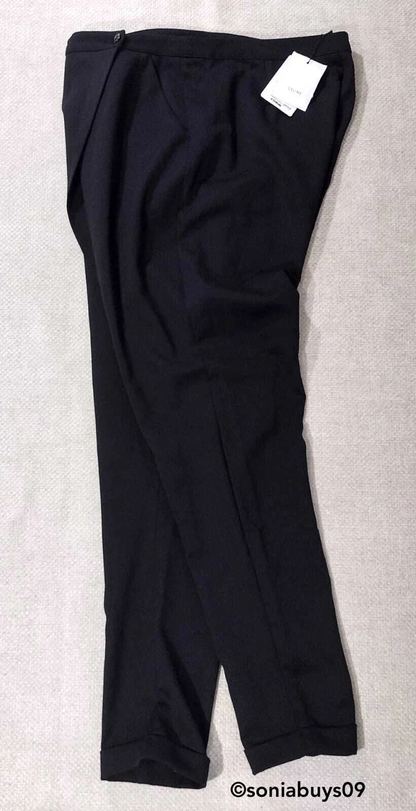 Celine pantaloni da donna neri taglia 42