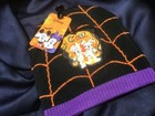 DISNEY MICKEY MOUSE MINNIE MOUSE child SKI CAP boo times two HALLOWEEN MUMMY NEW — photo 1