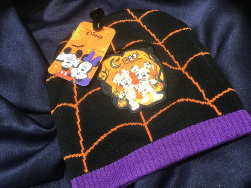 DISNEY MICKEY MOUSE MINNIE MOUSE child SKI CAP boo times two HALLOWEEN MUMMY NEW