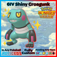 ✨ Shiny Croagunk 6IV ✨ Pokemon Scarlet & Violet 🚀 Fast 🚀