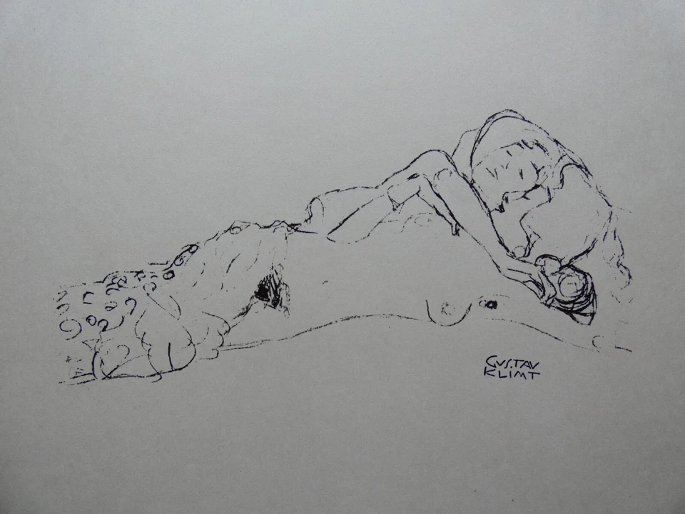 Gustav Klimt - Akt, 1910 - Bild 3 von 4