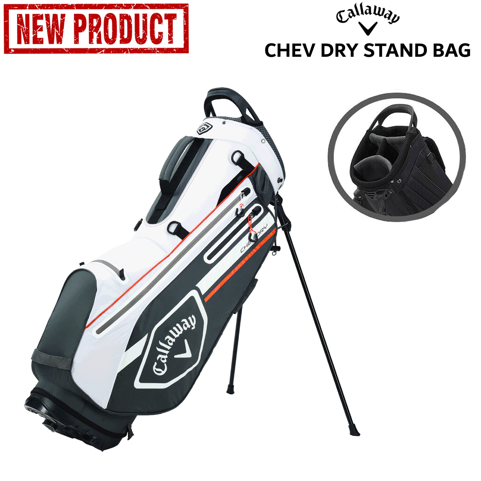 CALLAWAY CHEV DRY STAND CARRY BAG WATERPROOF GOLF BAG CALLAWAY GOLF BAG