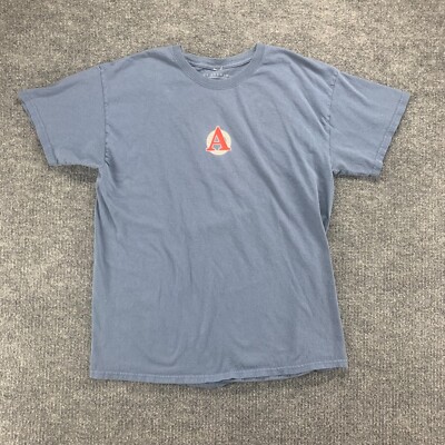 Avery Brewing Co Shirt Women Large Blue Out of Bounds Stout Short Sleeve Graphic